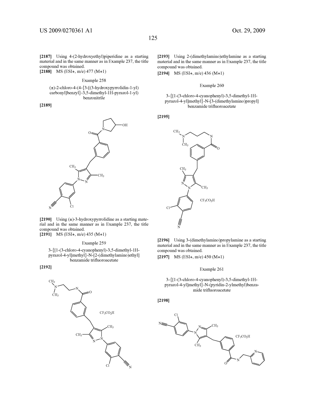 Substituted pyrazole derivatives and use thereof - diagram, schematic, and image 126