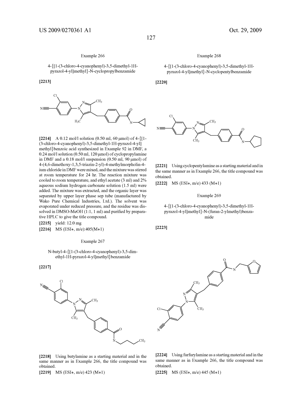 Substituted pyrazole derivatives and use thereof - diagram, schematic, and image 128