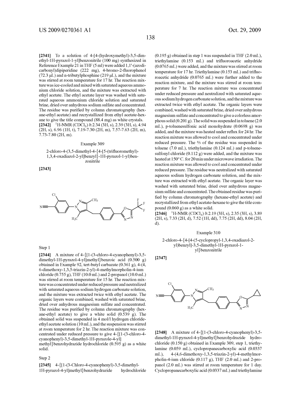 Substituted pyrazole derivatives and use thereof - diagram, schematic, and image 139