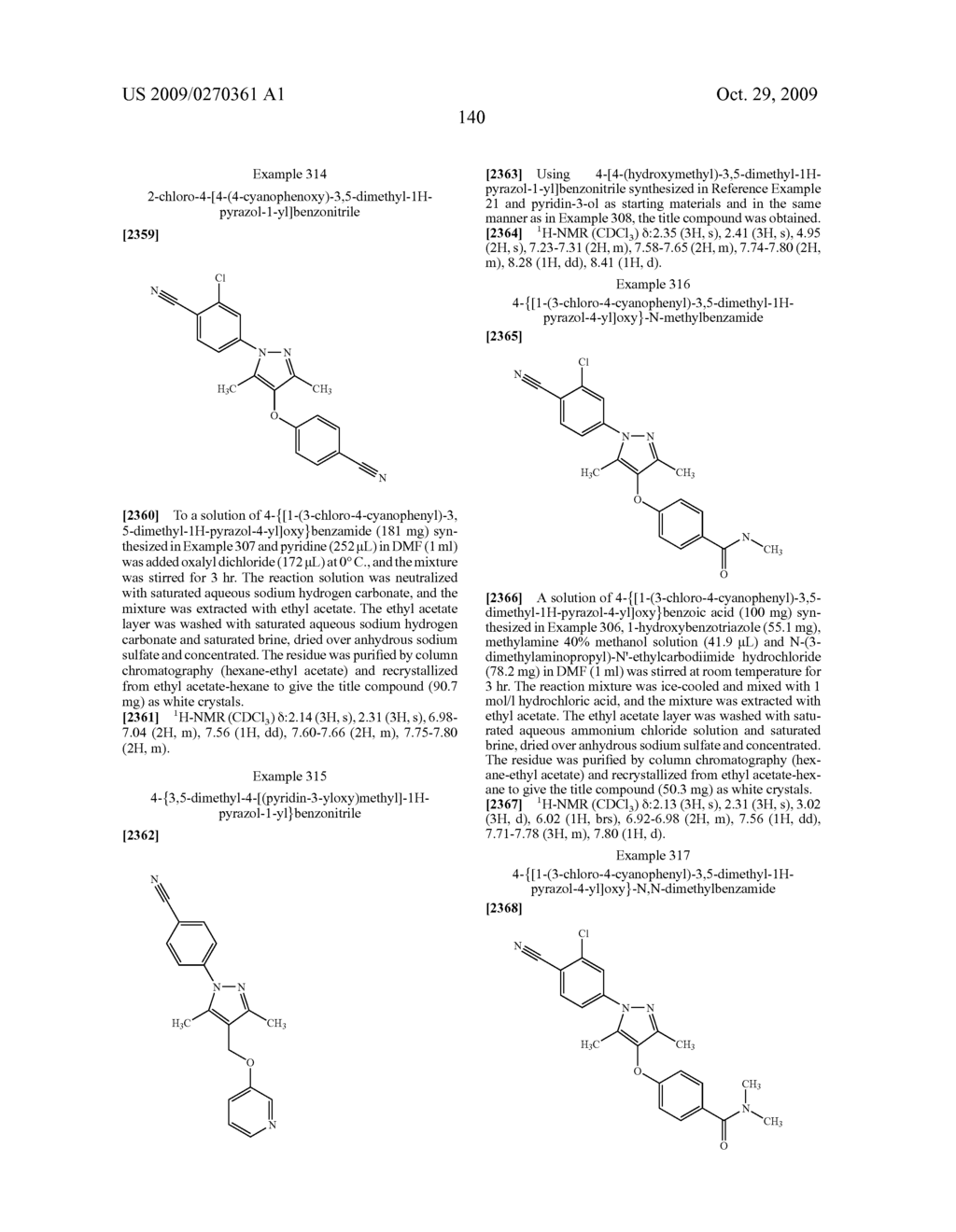 Substituted pyrazole derivatives and use thereof - diagram, schematic, and image 141