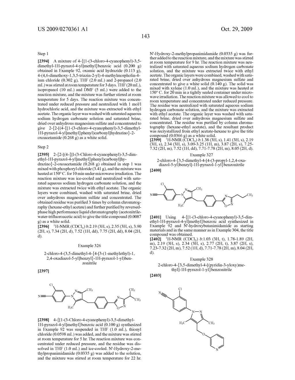 Substituted pyrazole derivatives and use thereof - diagram, schematic, and image 144