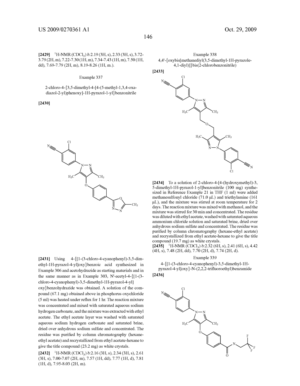 Substituted pyrazole derivatives and use thereof - diagram, schematic, and image 147