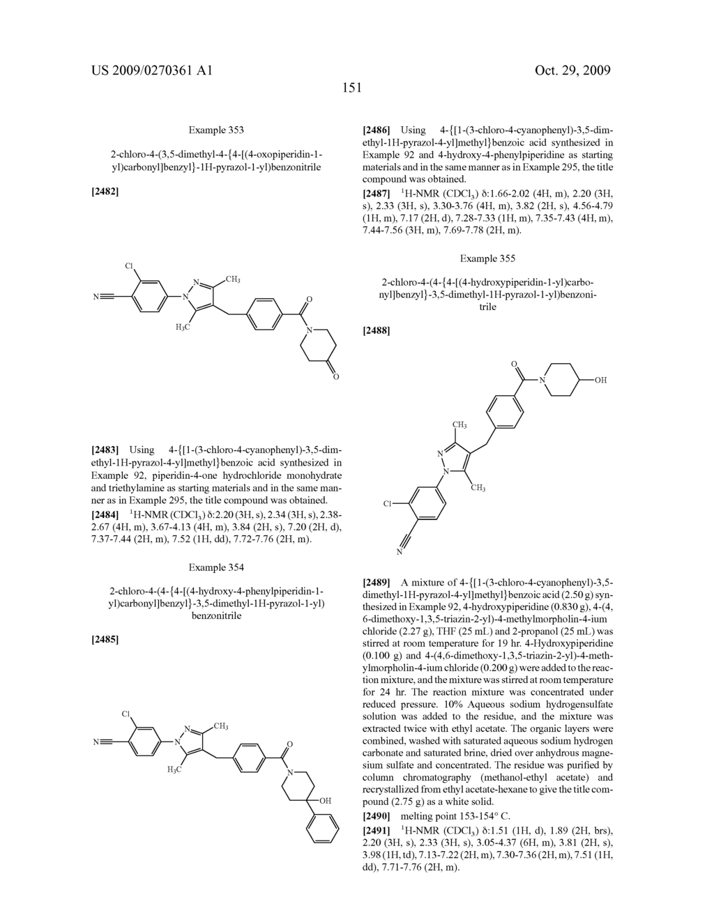 Substituted pyrazole derivatives and use thereof - diagram, schematic, and image 152