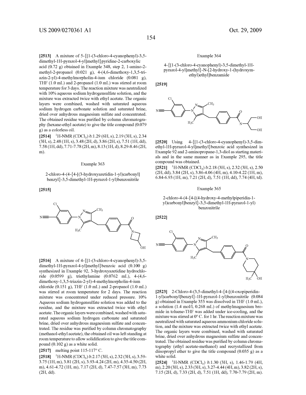 Substituted pyrazole derivatives and use thereof - diagram, schematic, and image 155