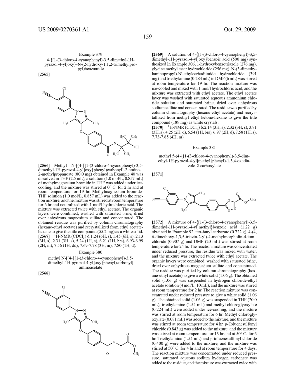 Substituted pyrazole derivatives and use thereof - diagram, schematic, and image 160