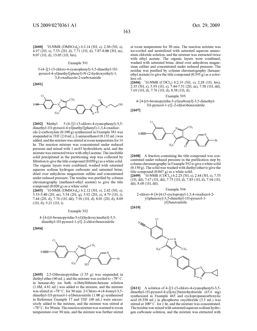 Substituted pyrazole derivatives and use thereof - diagram, schematic, and image 164