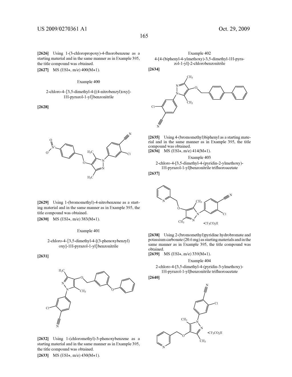 Substituted pyrazole derivatives and use thereof - diagram, schematic, and image 166