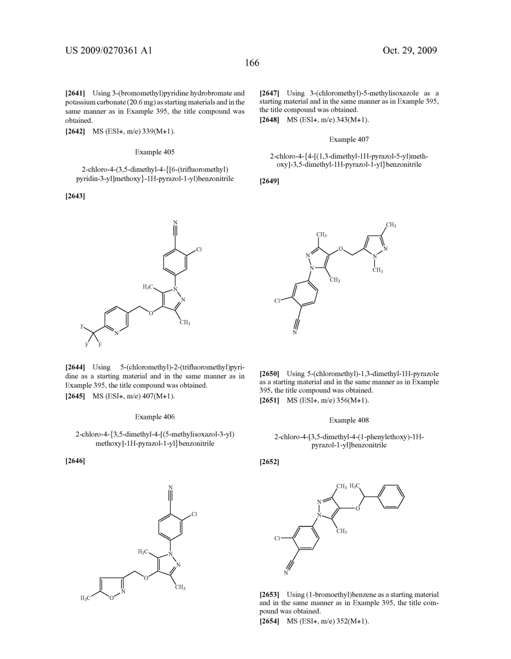 Substituted pyrazole derivatives and use thereof - diagram, schematic, and image 167