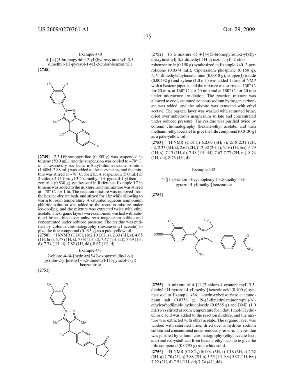 Substituted pyrazole derivatives and use thereof - diagram, schematic, and image 176