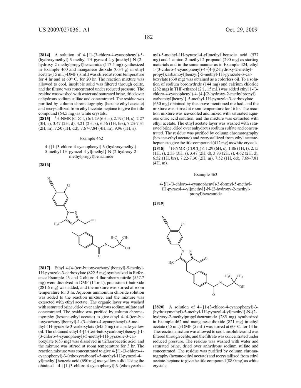 Substituted pyrazole derivatives and use thereof - diagram, schematic, and image 183