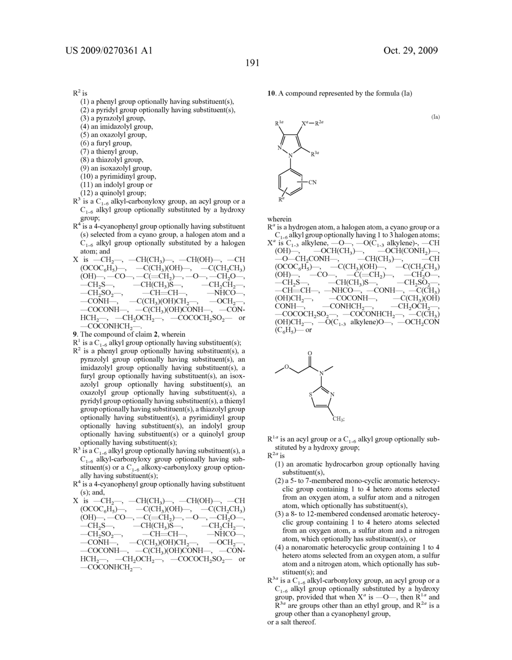 Substituted pyrazole derivatives and use thereof - diagram, schematic, and image 192