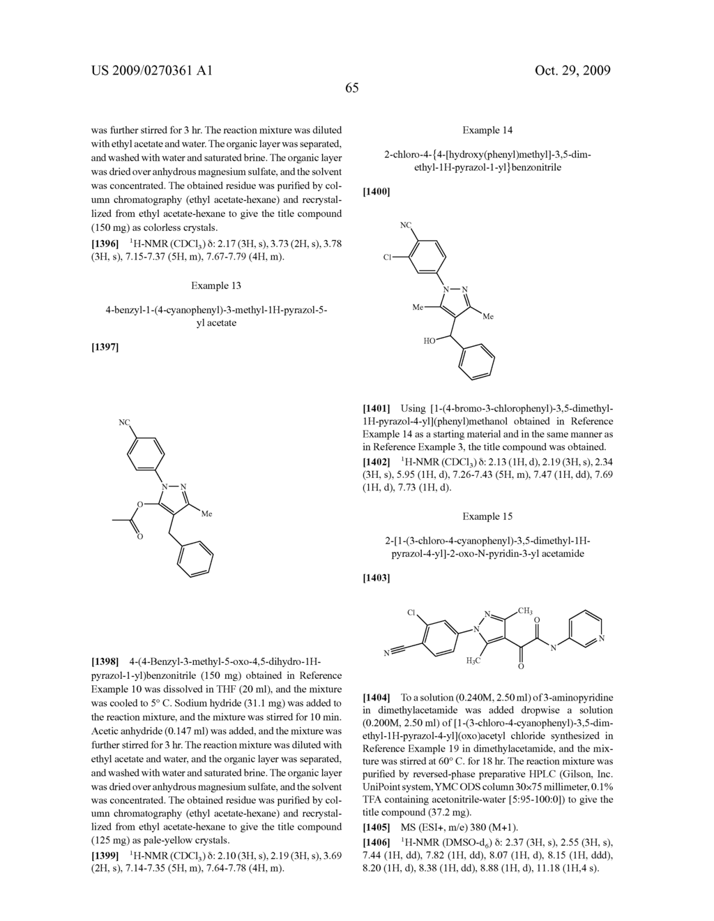 Substituted pyrazole derivatives and use thereof - diagram, schematic, and image 66