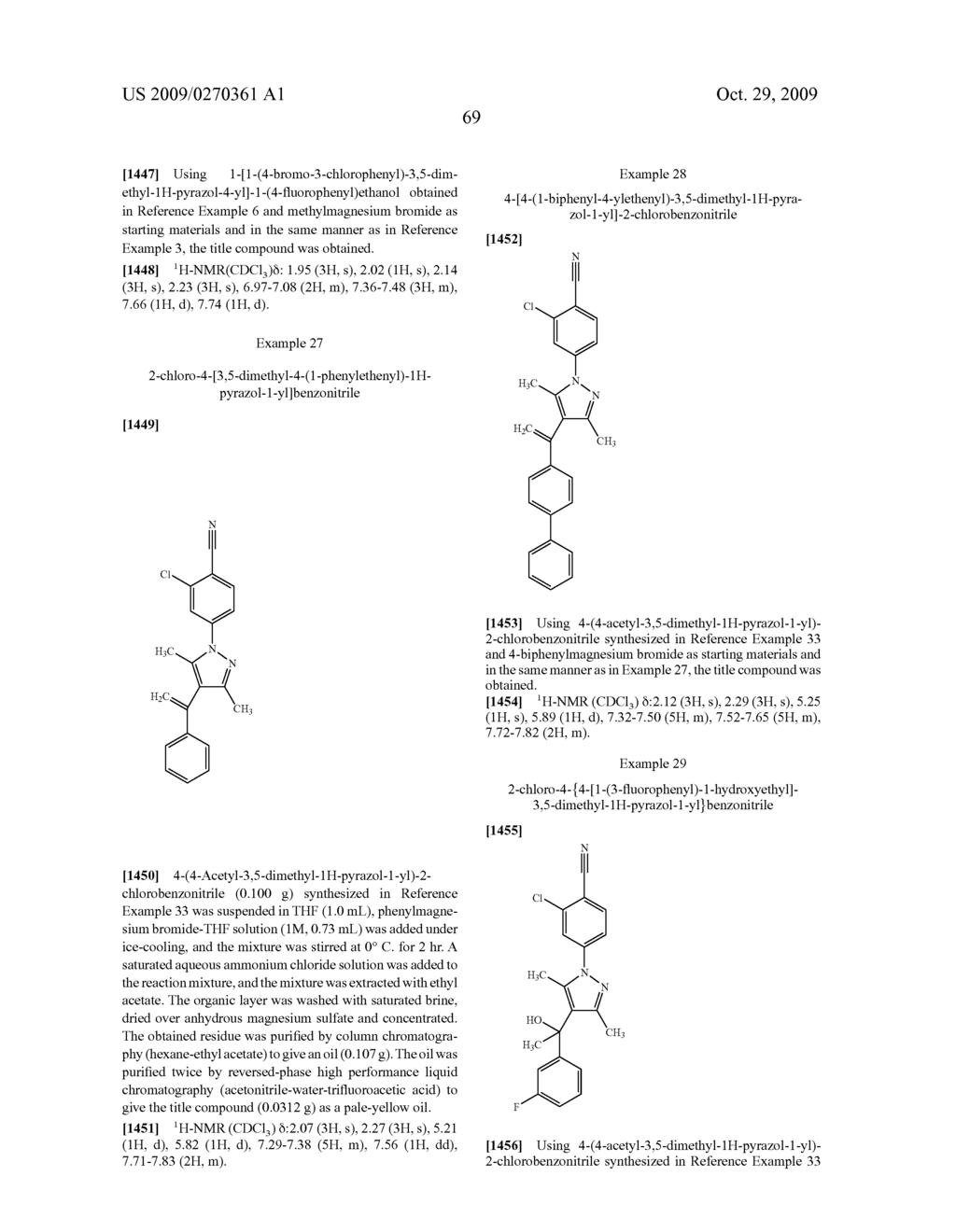 Substituted pyrazole derivatives and use thereof - diagram, schematic, and image 70