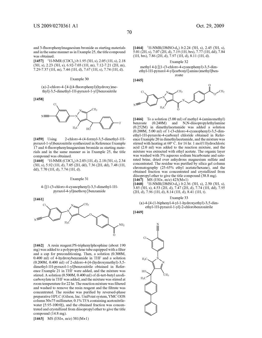 Substituted pyrazole derivatives and use thereof - diagram, schematic, and image 71
