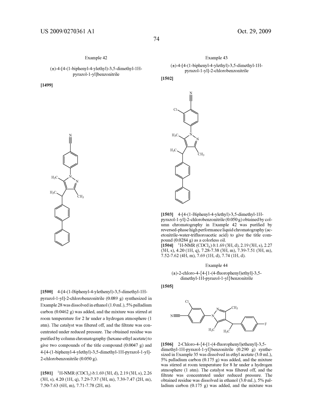 Substituted pyrazole derivatives and use thereof - diagram, schematic, and image 75