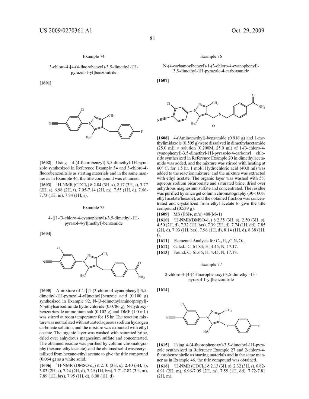 Substituted pyrazole derivatives and use thereof - diagram, schematic, and image 82