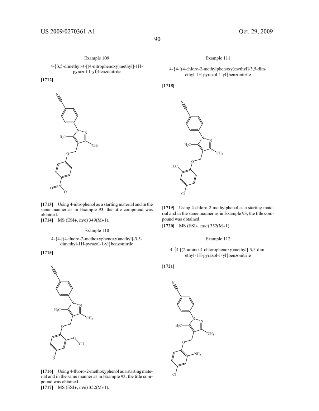 Substituted pyrazole derivatives and use thereof - diagram, schematic, and image 91