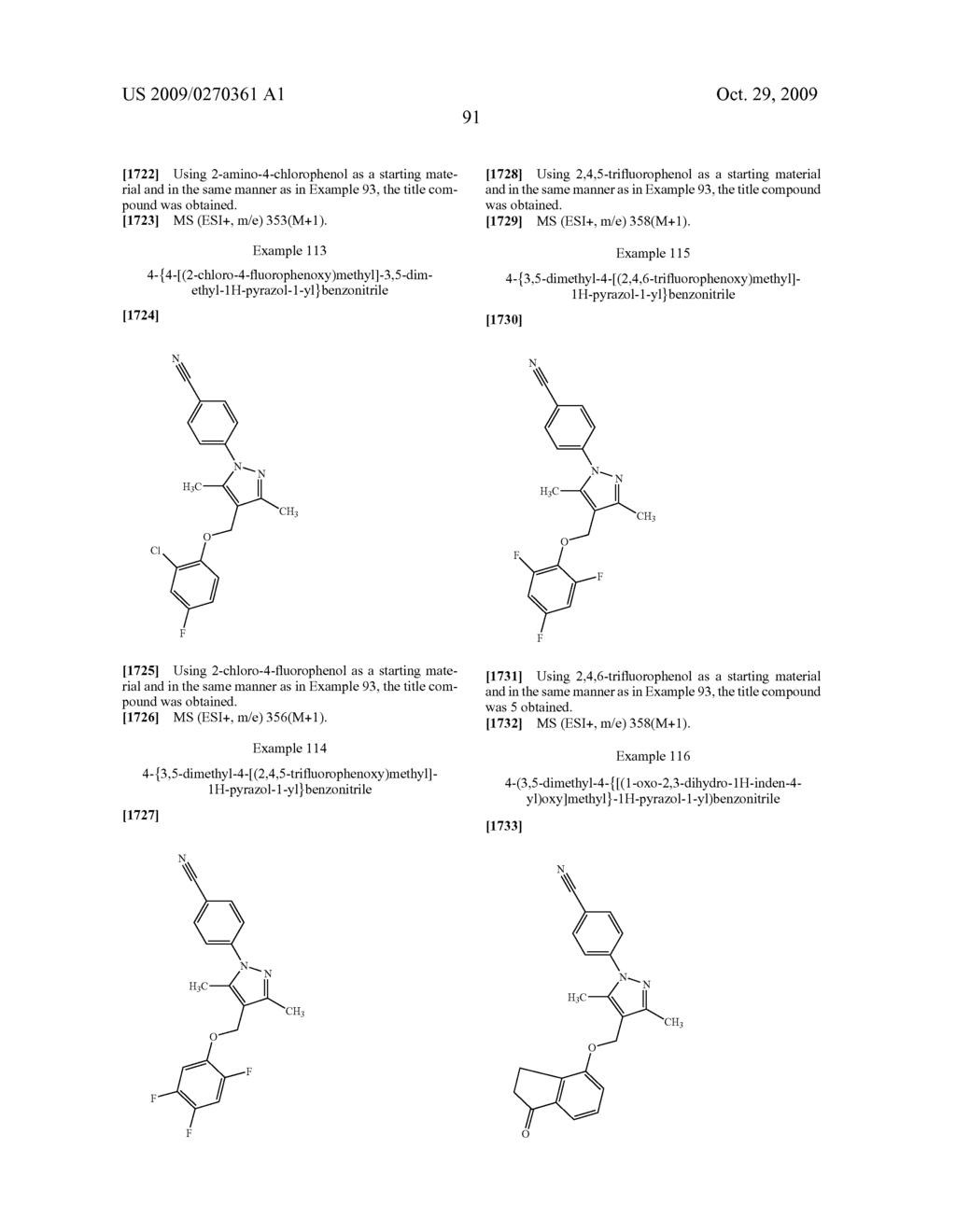 Substituted pyrazole derivatives and use thereof - diagram, schematic, and image 92