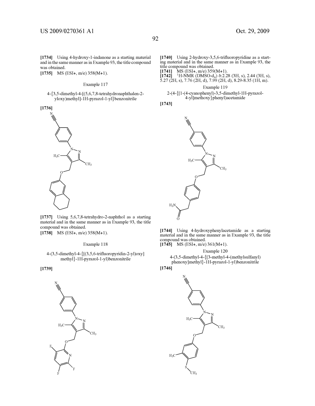 Substituted pyrazole derivatives and use thereof - diagram, schematic, and image 93