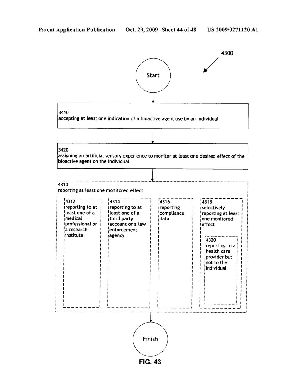 Methods and systems for monitoring bioactive agent use - diagram, schematic, and image 45