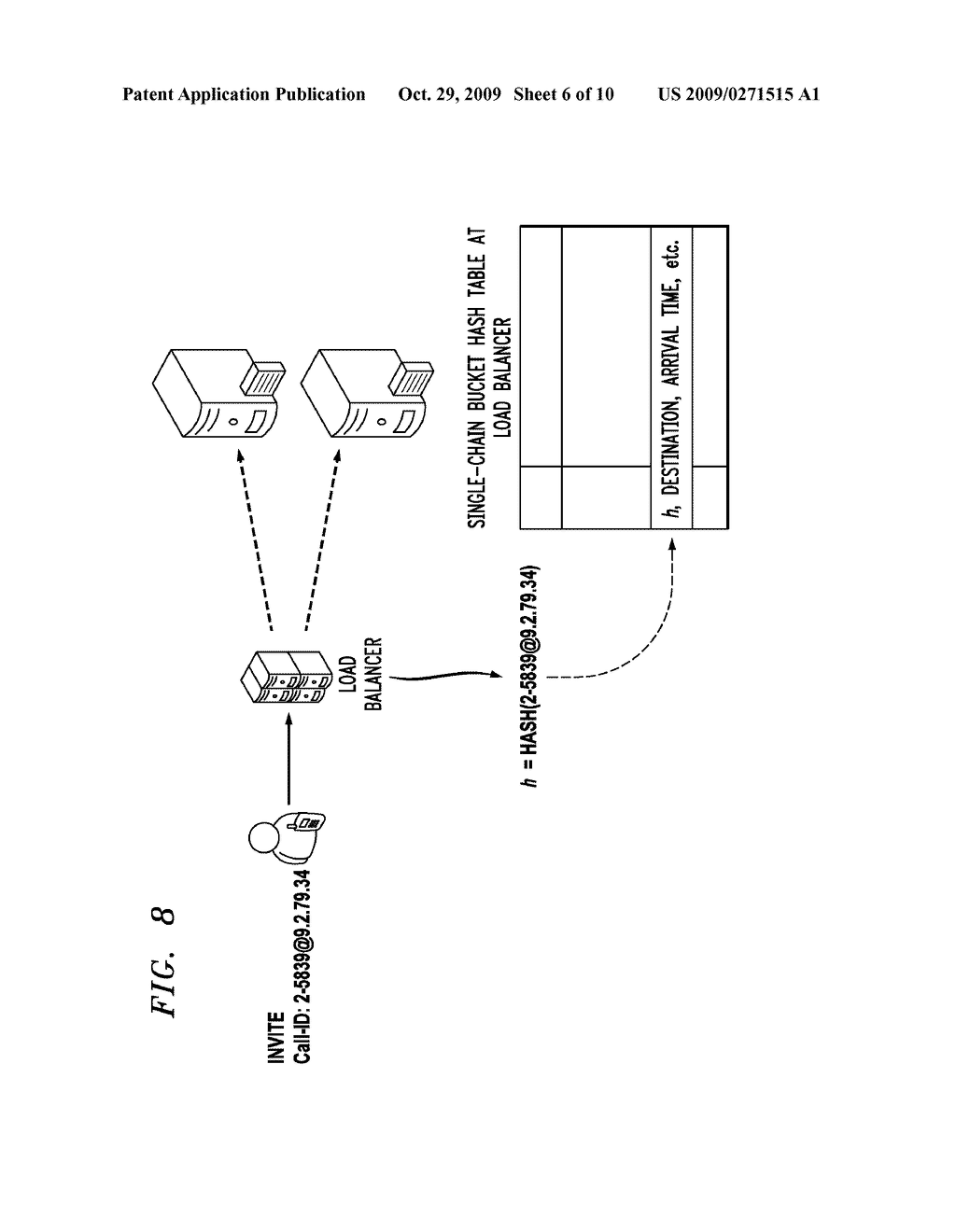 Method and Apparatus for Load Balancing in Network Based Telephony Application - diagram, schematic, and image 07