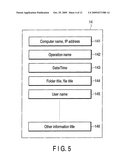 INFORMATION PROCESSING APPARATUS FOR MANAGING HISTORY OF ELECTRONIC INFORMATION diagram and image