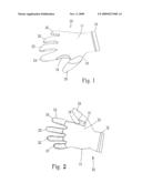 PROTECTIVE GLOVE FOR USE WITH HOT GLUE GUN ACTIVITIES diagram and image