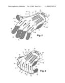 PROTECTIVE GLOVE MADE FROM CHAIN MAIL PROVIDED WITH MEANS FOR TENSIONING THE CHAIN MAIL diagram and image