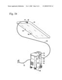 Patient lifter with intra operative controlled temperature air delivery system diagram and image