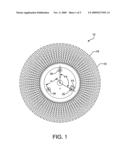 Mounting arrangement for a knot brush diagram and image