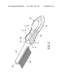 PET GROOMING COMB CAPABLE OF ADJUSTING COMING ANGLE diagram and image