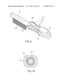 PET GROOMING COMB CAPABLE OF ADJUSTING COMING ANGLE diagram and image