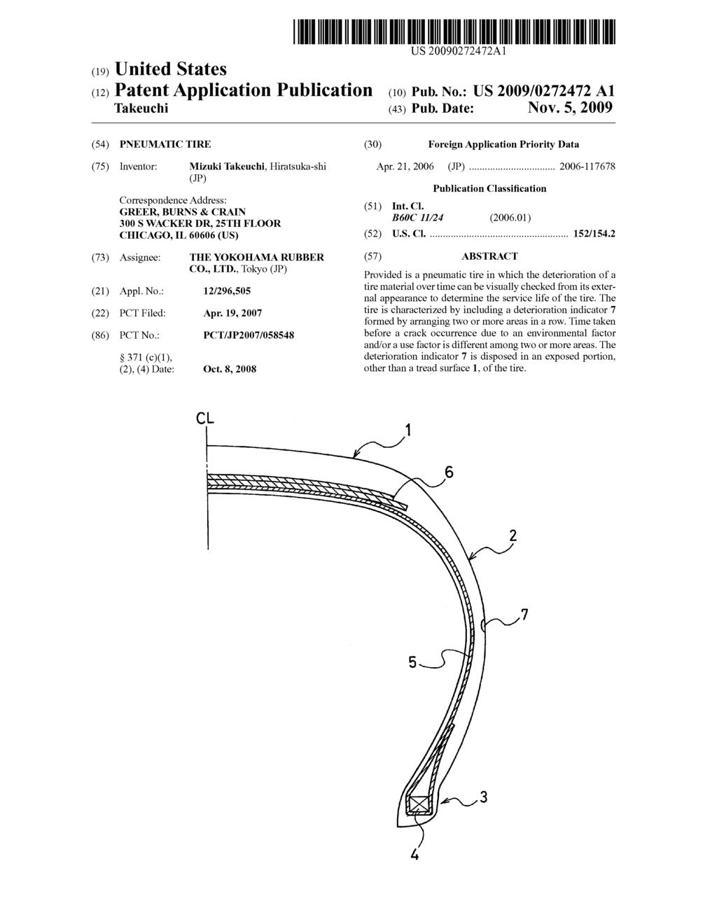 PNEUMATIC TIRE - diagram, schematic, and image 01