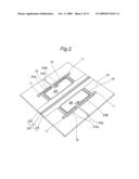 MEMS SWITCH PROVIDED WITH MOVABLE ELECTRODE MEMBER SUPPORTED THROUGH SPRINGS ON SUBSTRATE HAVING BUMP diagram and image