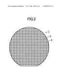 Semiconductor wafer including semiconductor chips divided by scribe line and process-monitor electrode pads formed on scribe line diagram and image