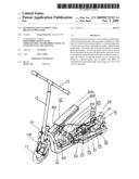 Rear-pedaling standing type bicycle structure diagram and image