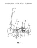 Rear-pedaling standing type bicycle structure diagram and image