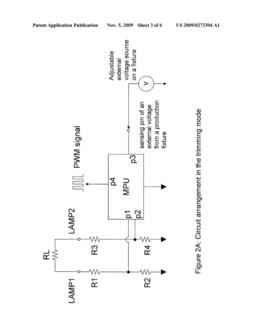 APPARATUS AND METHOD FOR TRIMMING AN OUTPUT PARAMETER OF AN ELECTRONIC BALLAST - diagram, schematic, and image 04