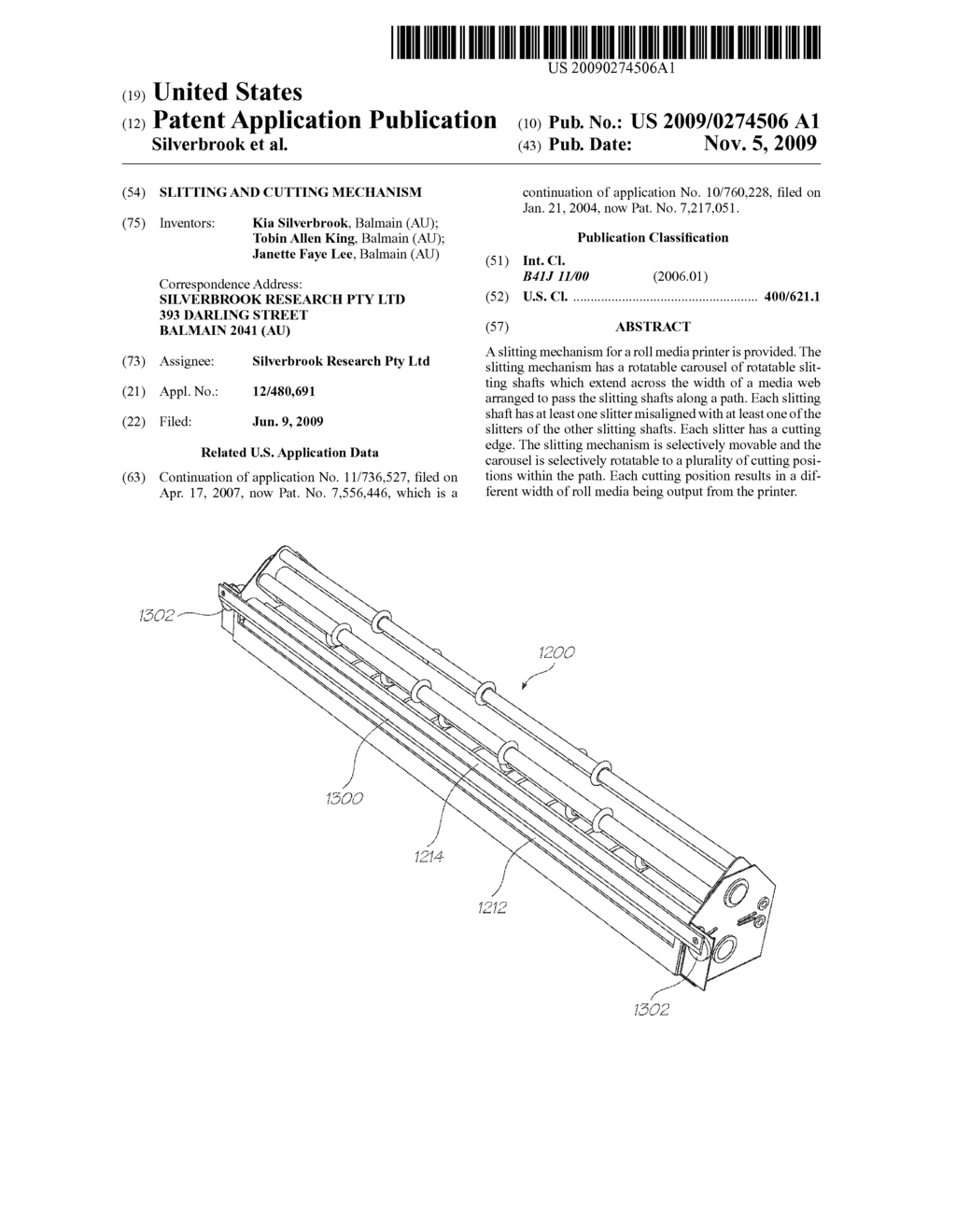 Slitting And Cutting Mechanism - diagram, schematic, and image 01