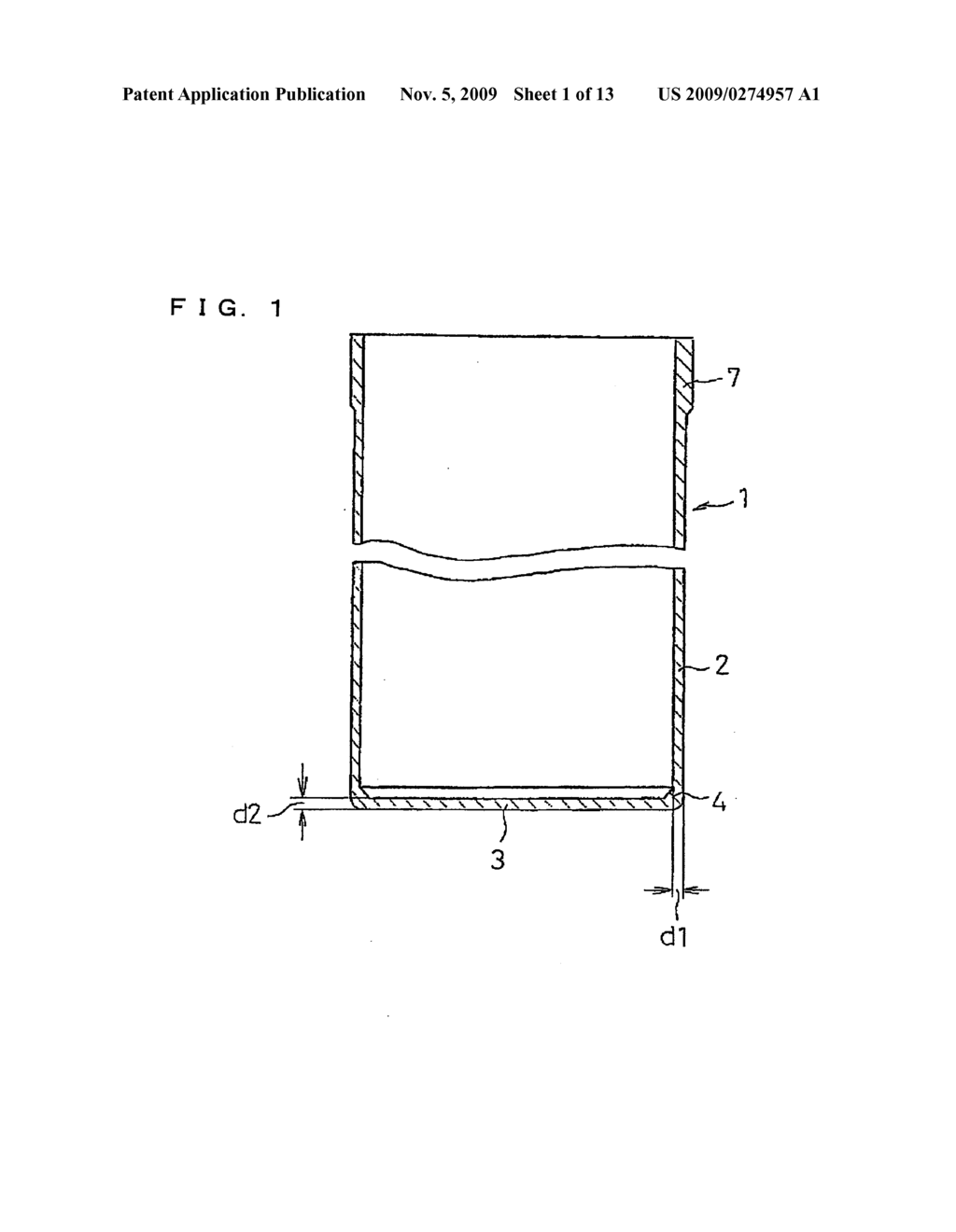 BATTERY CAN AND METHOD FOR PRODUCING THE SAME AND APPARATUS FOR PRODUCING BATTERY CAN - diagram, schematic, and image 02