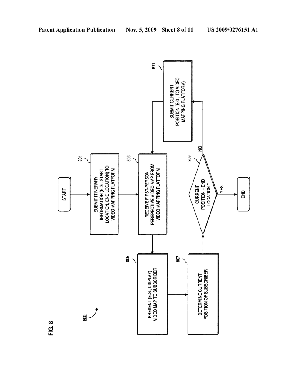 METHOD AND SYSTEM FOR PROVIDING VIDEO MAPPING AND TRAVEL PLANNING SERVICES - diagram, schematic, and image 09