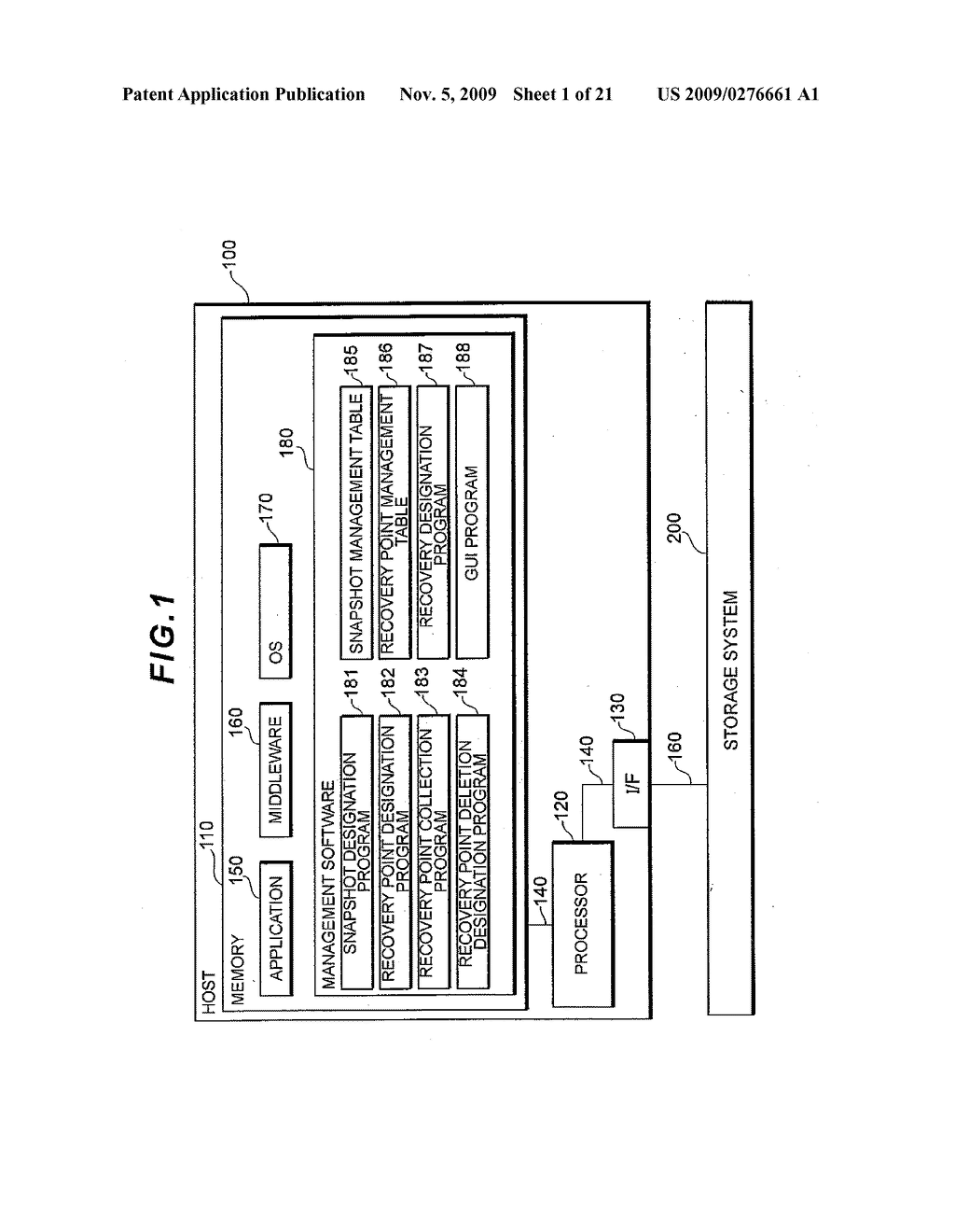 STORAGE SYSTEM CREATING A RECOVERY REQUEST POINT ENABLING EXECUTION OF A RECOVERY - diagram, schematic, and image 02