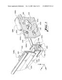 PACKAGING MACHINE WITH PIVOTING MINOR FLAP RETAINER AND ROTATING GLUE GUN ASSEMBLY diagram and image