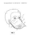 STRAPLESS CANTILEVERED RESPIRATORY MASK SEALABLE TO A USER S FACE AND METHOD diagram and image