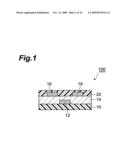 TRANSISTOR, ORGANIC SEMICONDUCTOR DEVICE, AND METHOD FOR MANUFACTURE OF THE TRANSISTOR OR DEVICE diagram and image