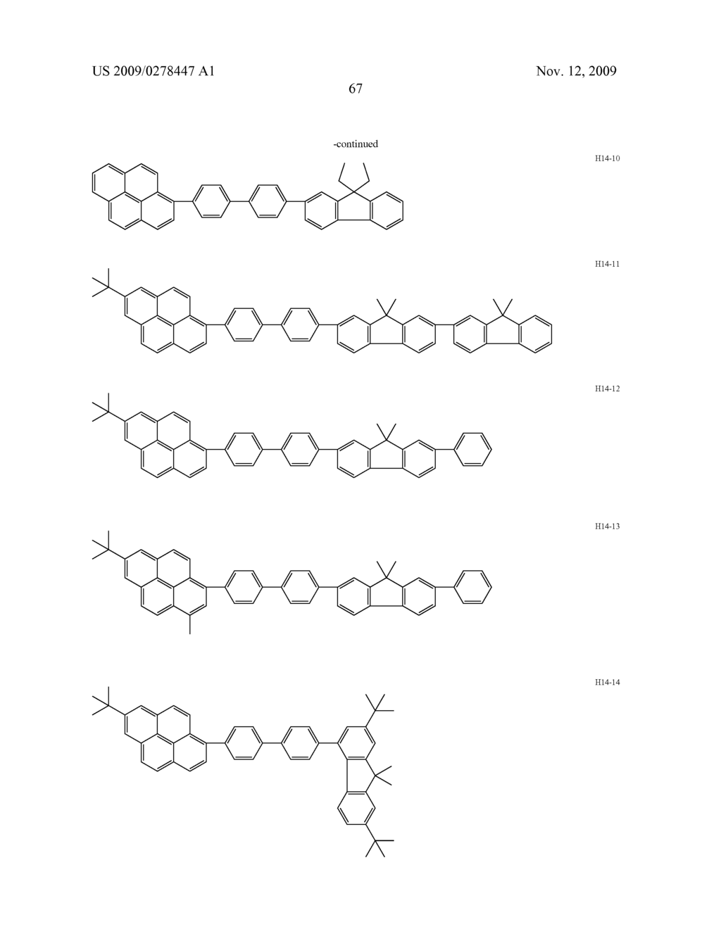 ORGANIC LUMINESCENT DEVICE AND BENZO[k]FLUORANTHENE COMPOUND - diagram, schematic, and image 73