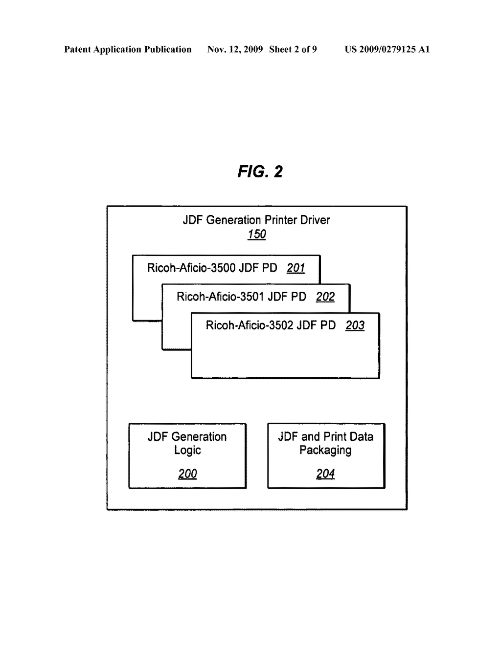METHODS AND STRUCTURE FOR GENERATING JDF USING A PRINTER DEFINITION FILE - diagram, schematic, and image 03
