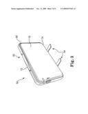 External hard drive having integral stand diagram and image