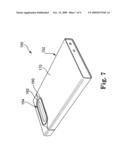 External hard drive having integral stand diagram and image