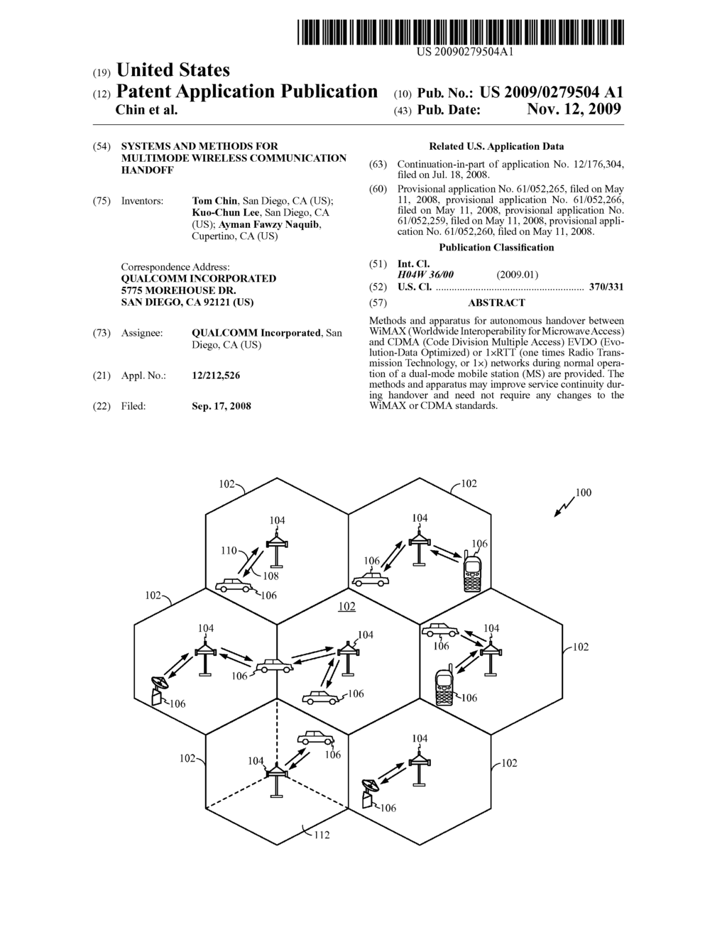 SYSTEMS AND METHODS FOR MULTIMODE WIRELESS COMMUNICATION HANDOFF - diagram, schematic, and image 01